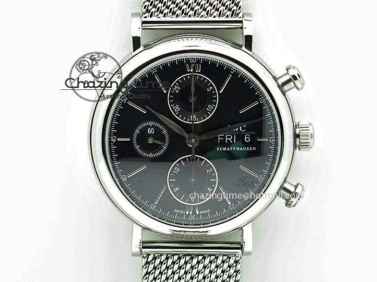 MIROTIME 0207 Timeless Big Pilot Real PR IW500901 ZF 1:1 Best Edition On Black Leather Strap A 7340